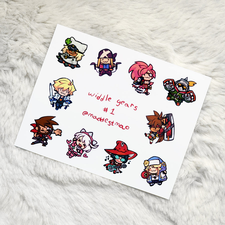 gear stickers Widdle Gears