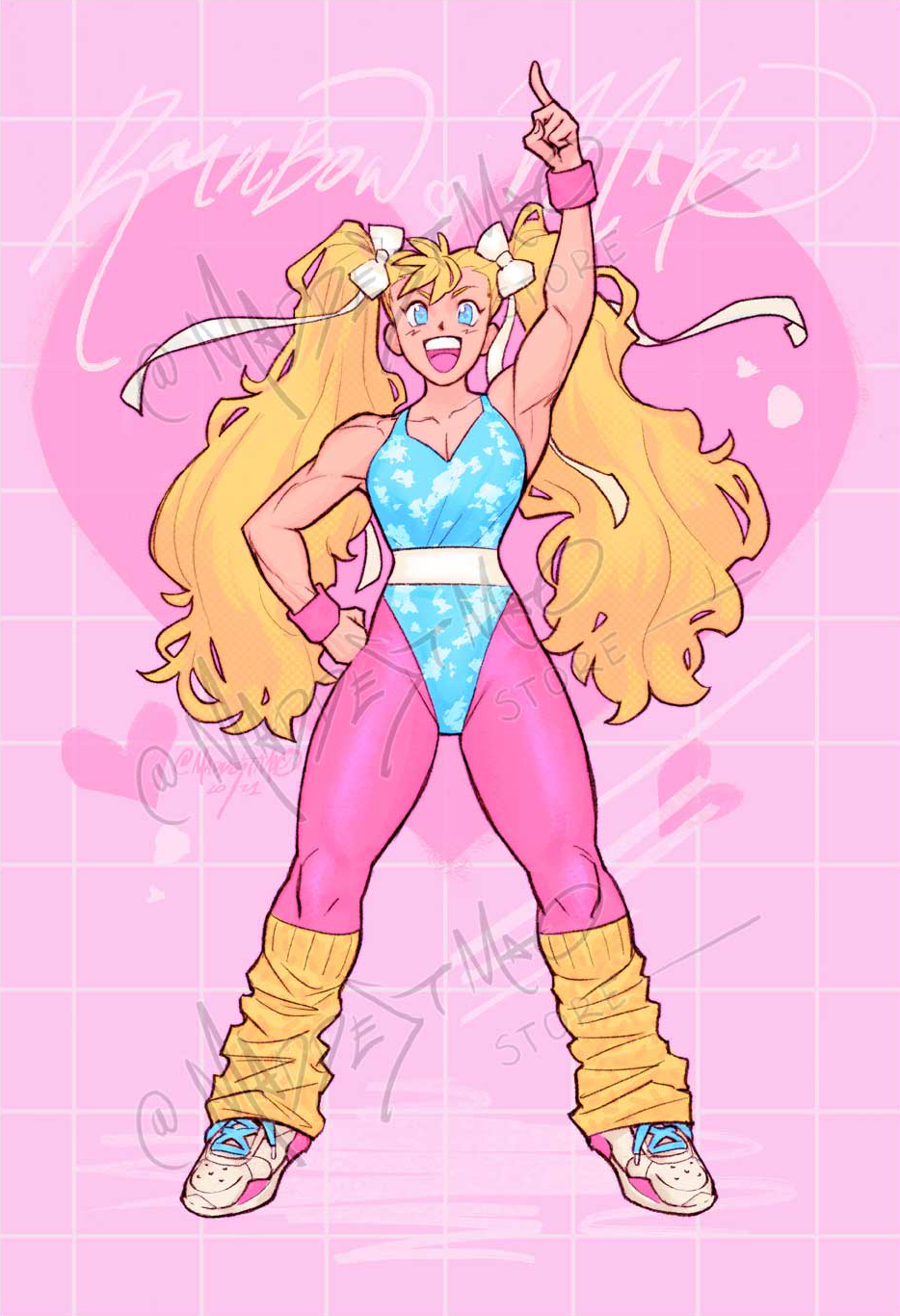 Aerobics Mika - Art Print