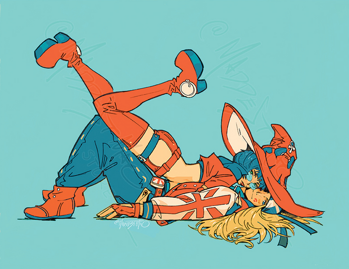 Axl + I-No - Art Print