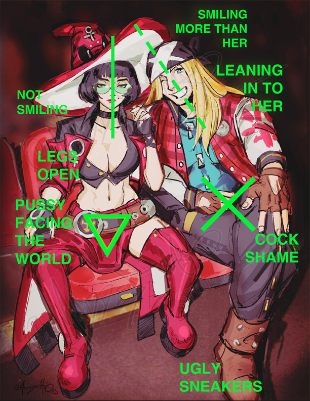 Axl + I-No Green Line Meme - Art Print