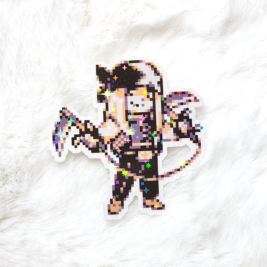 Trainer Axl + Parabiddybud Vinyl Stickers - Sparkle Holo