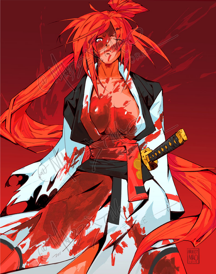 Bloody Baiken (Original) - Art Print