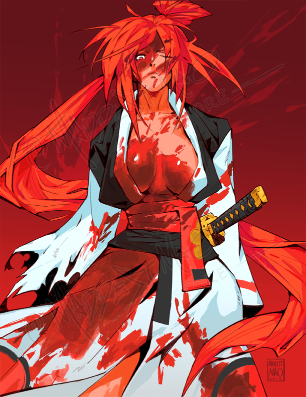 Bloody Baiken (Original) - Art Print