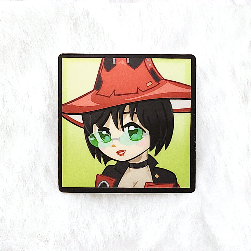 Axl + I-No Xbox 360 Gamerpic 2" Vinyl Stickers - Holographic, Matte