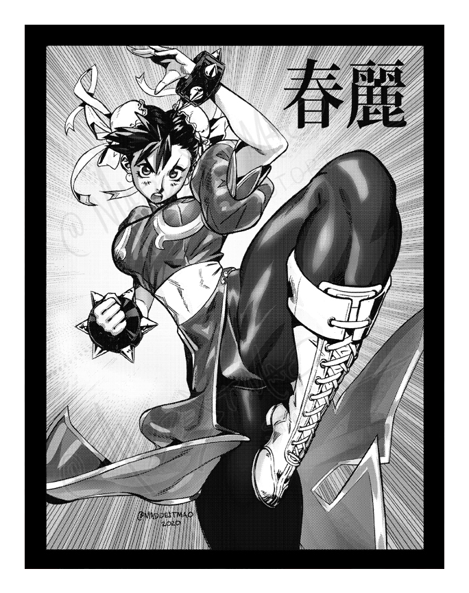 Manga Chun-Li - Art Print