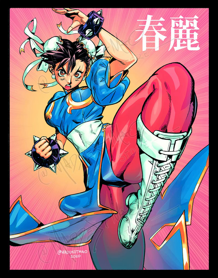 Manga Chun-Li - Art Print