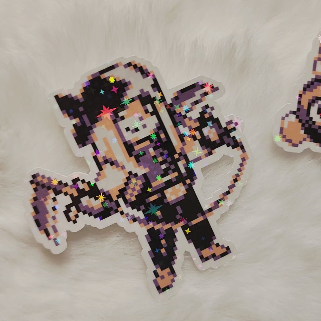 Trainer Axl + Parabiddybud Vinyl Stickers - Sparkle Holo