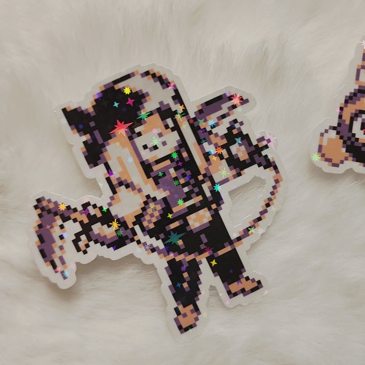 Trainer Axl + Parabiddybud Vinyl Stickers - Sparkle Holo
