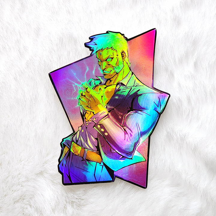 Urien 4.2" Vinyl Sticker - Holographic, Matte