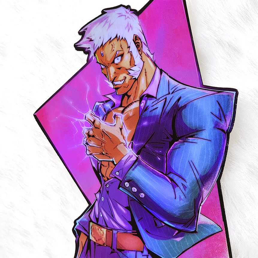 Urien 4.2" Vinyl Sticker - Holographic, Matte